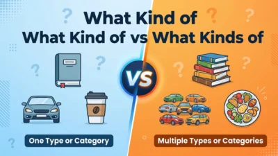 What kind of vs What kinds of