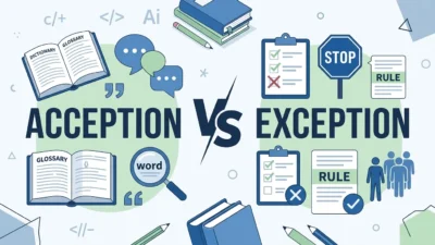 Acception vs Exception