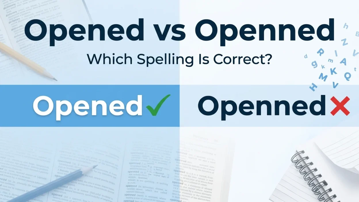 Opened vs Openned
