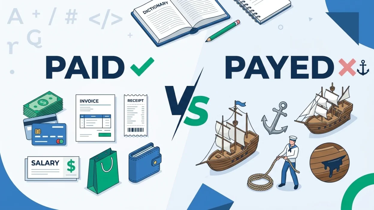 Paid vs Payed