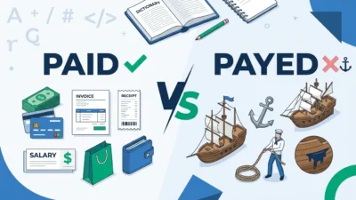 Paid vs Payed