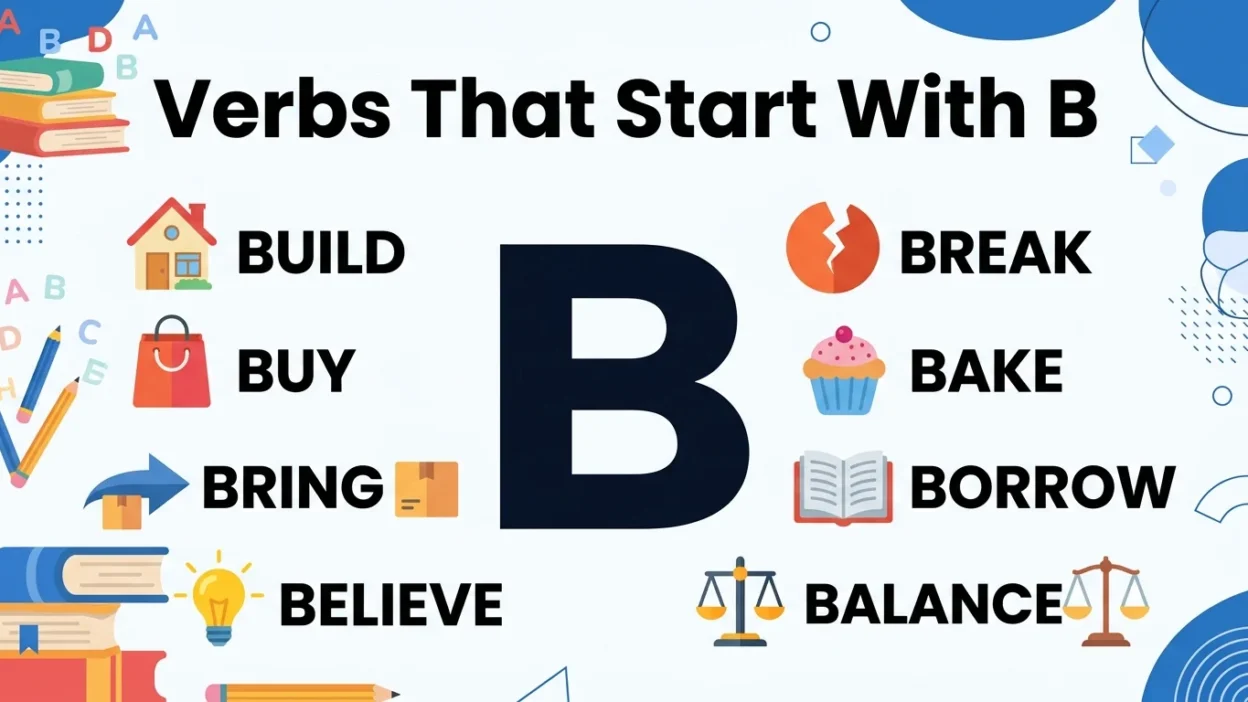 Verbs That Start With B