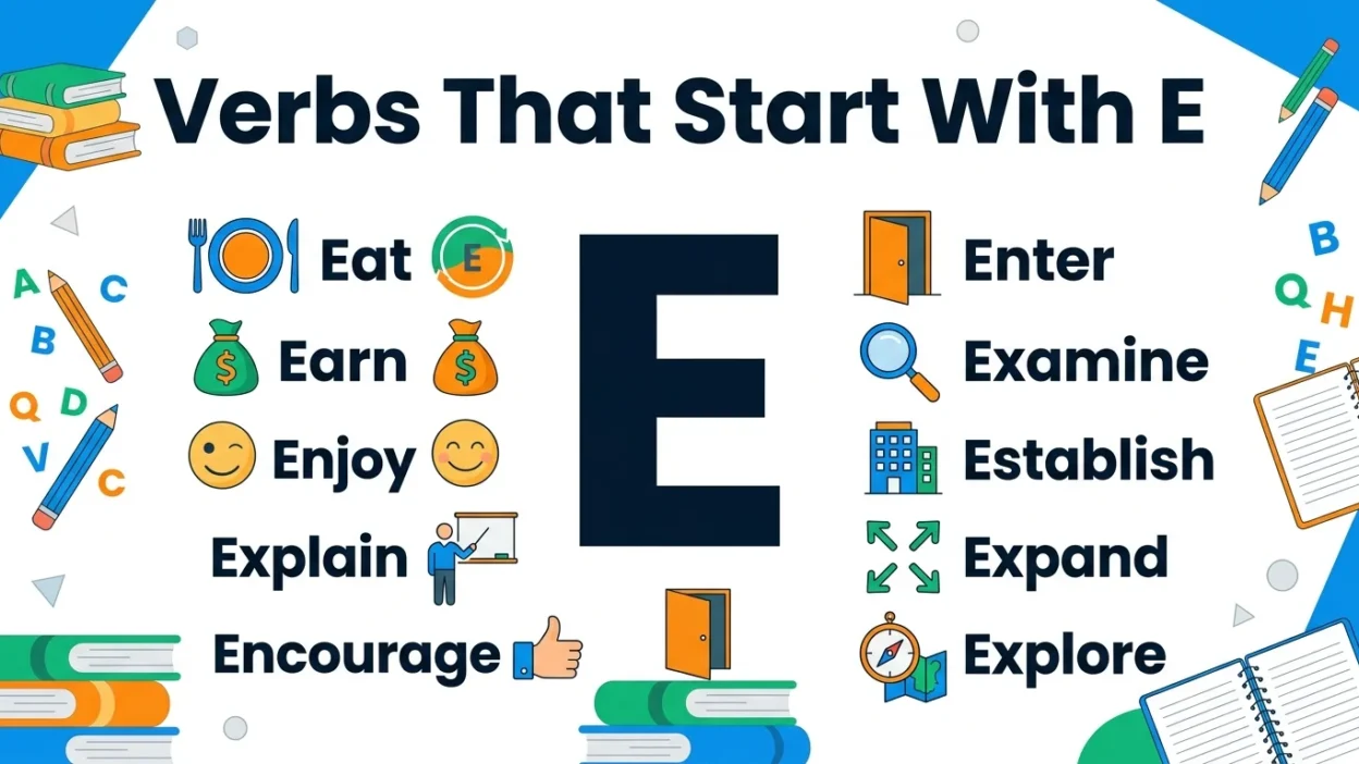 Verbs That Start With E