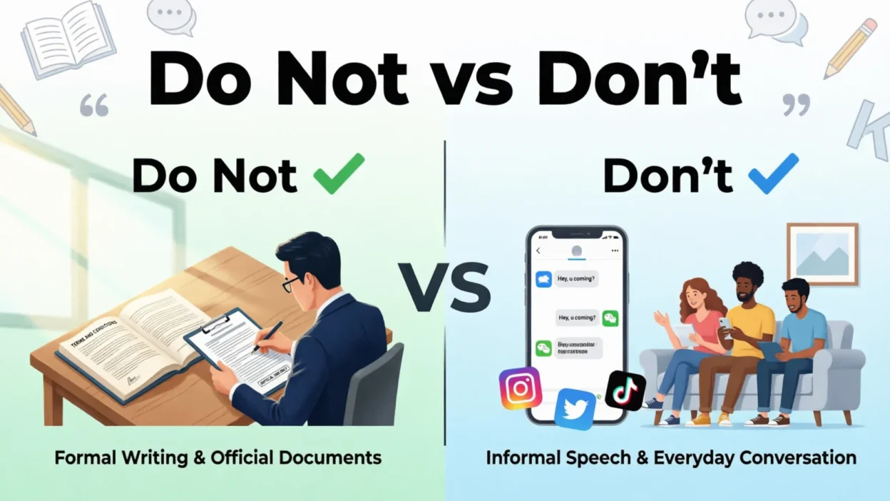 Do Not vs Don't