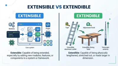 Extensible vs Extendible