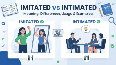 Imitated vs Intimated