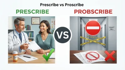 Prescribe vs Proscribe