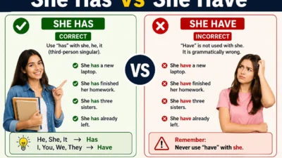 She Has vs She Have