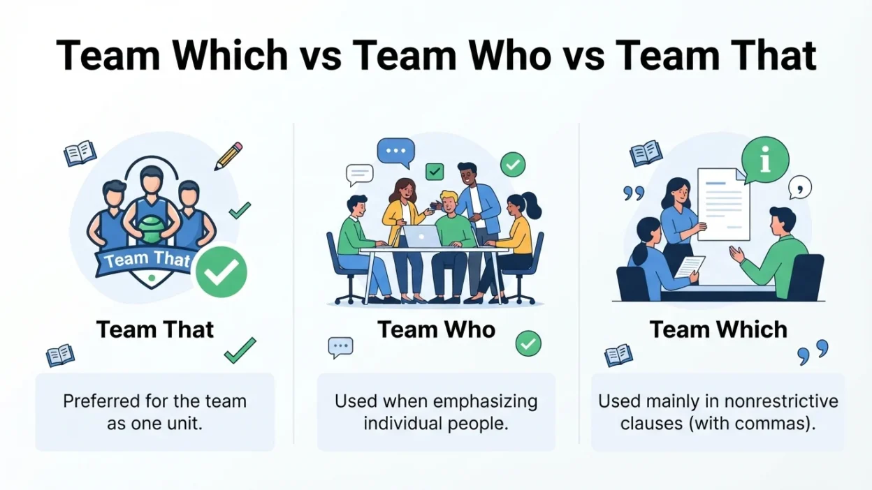 Team Which vs Team Who vs Team That