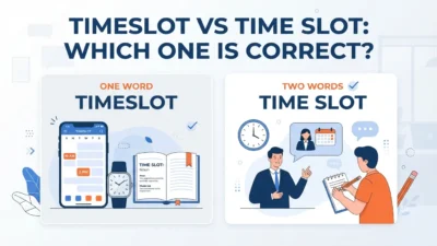 Timeslot vs Time Slot