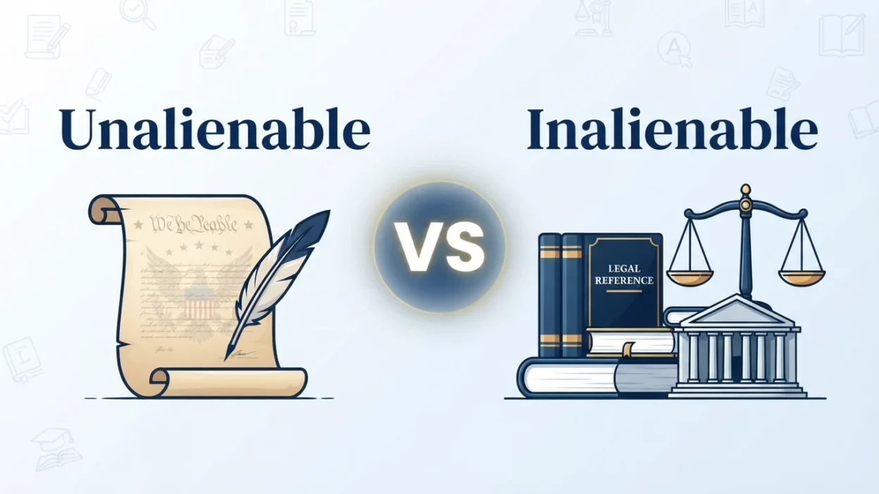 Unalienable vs Inalienable