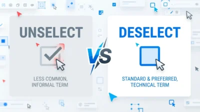 Unselect vs Deselect