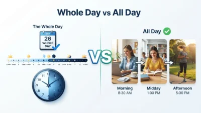 Whole Day vs All Day
