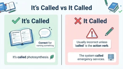 It’s Called vs It Called