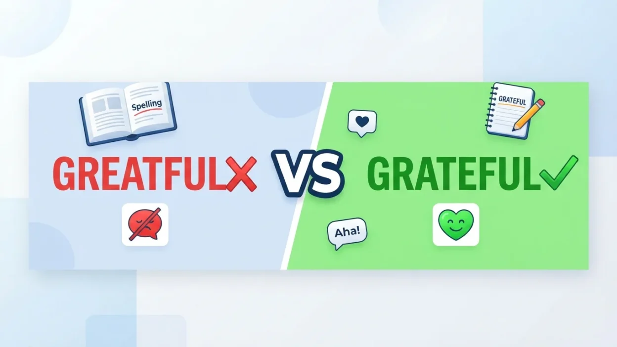 Greatful vs Grateful