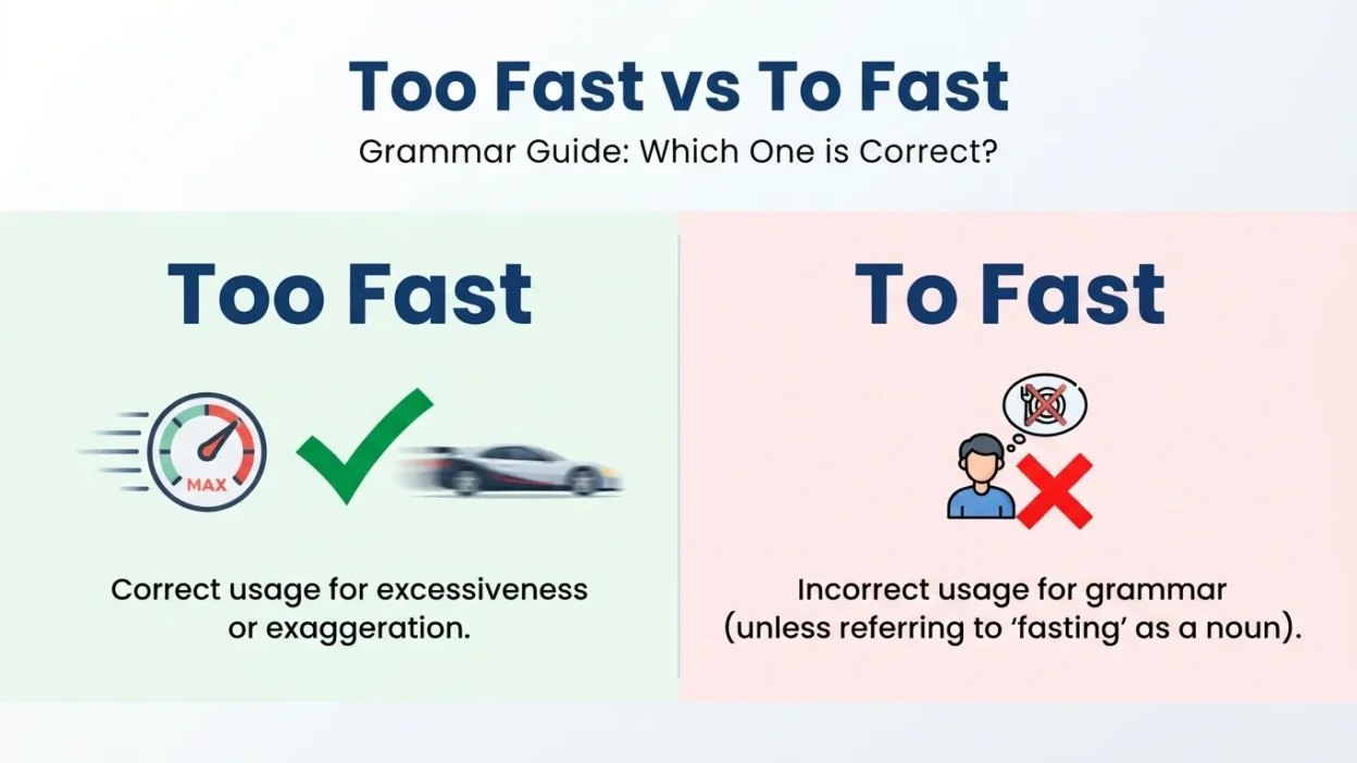 Too Fast vs To Fast: