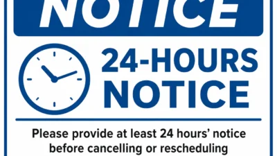 24 Hours Notice
