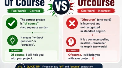 Of Course vs Ofcourse