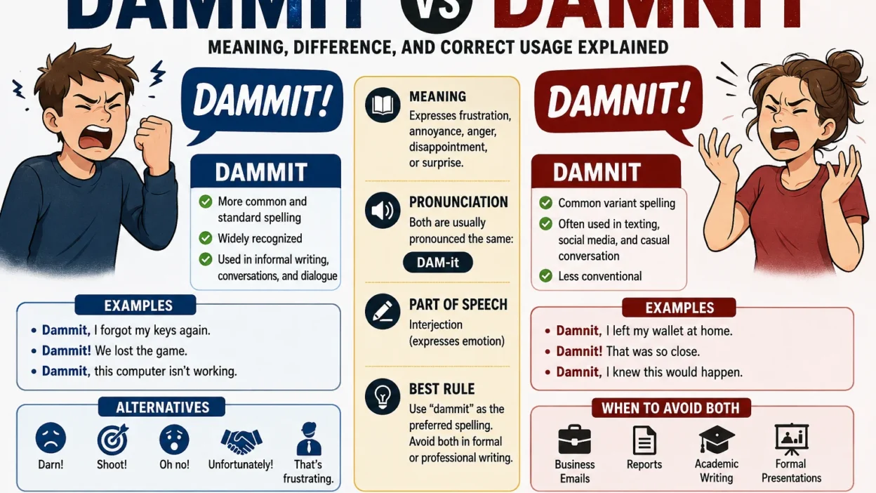 Dammit vs Damnit