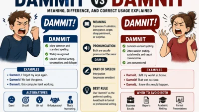 Dammit vs Damnit