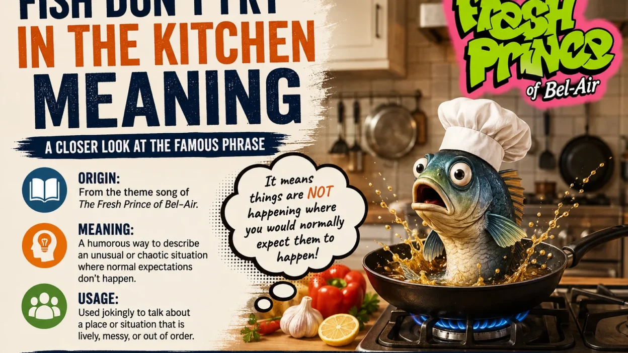 Fish Don’t Fry in the Kitchen Meaning