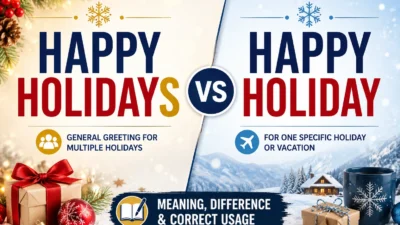 Happy Holidays vs Happy Holiday