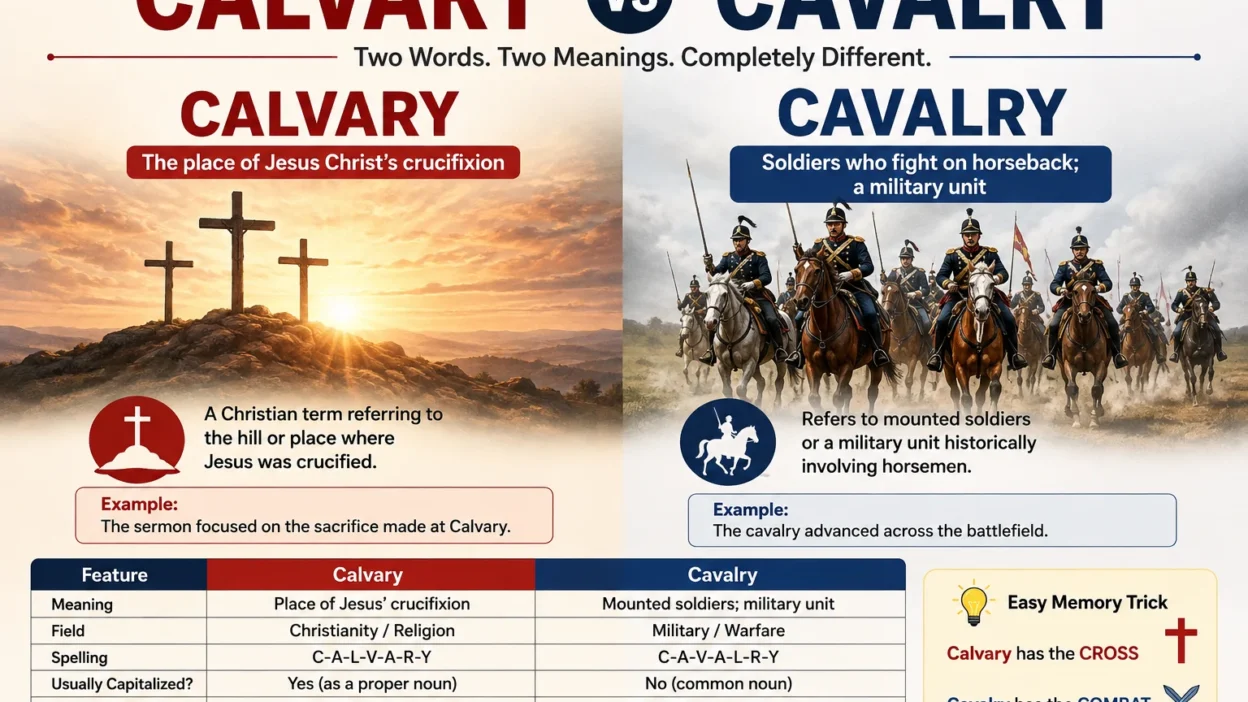 Calvary vs Cavalry