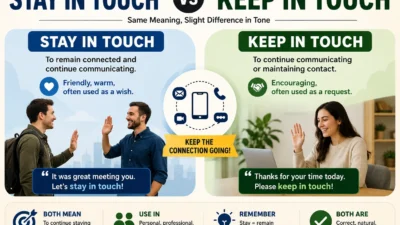 Stay in Touch vs Keep in Touch
