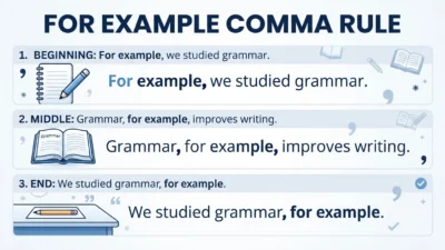 For Example Comma Rule