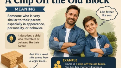 A Chip Off the Old Block Meaning