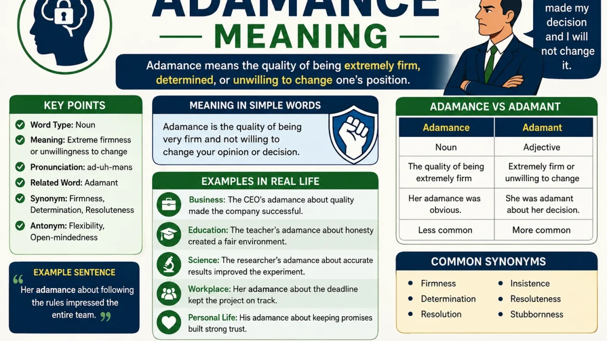 Adamance Meaning