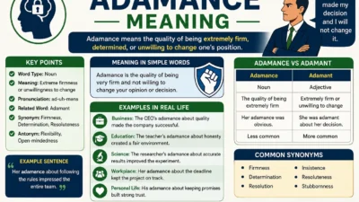 Adamance Meaning