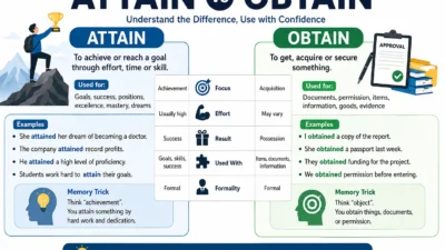 Attain vs Obtain