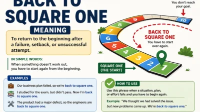 Back to Square One Meaning