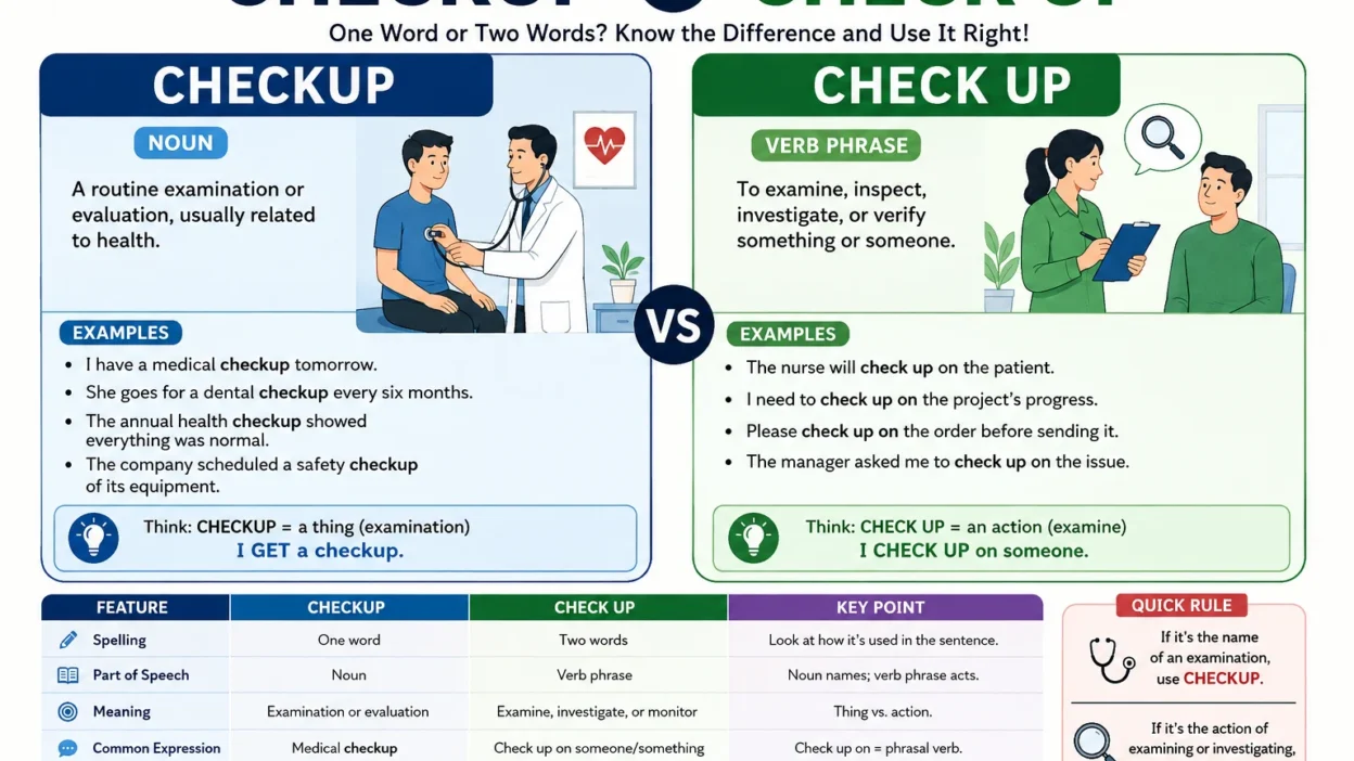 Checkup vs Check Up