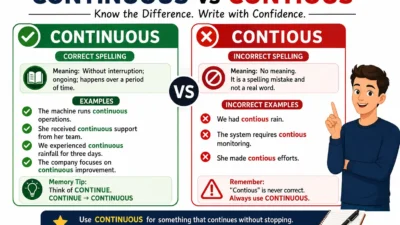 Continuous vs Contious