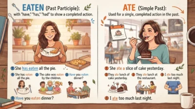 Eaten vs Ate
