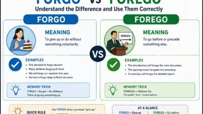 Forgo vs Forego