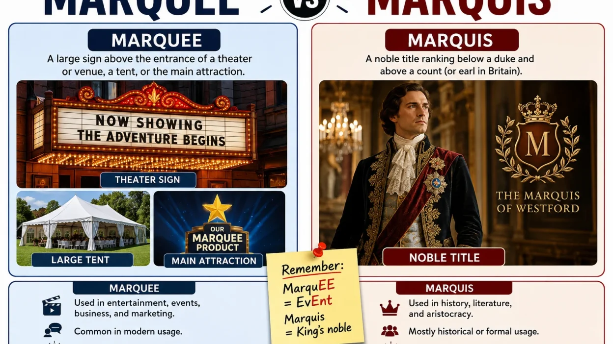 Marquee vs Marquis