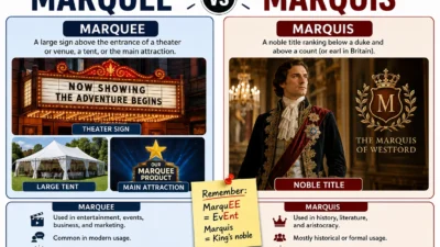 Marquee vs Marquis