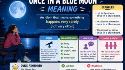 Once in a Blue Moon Meanin