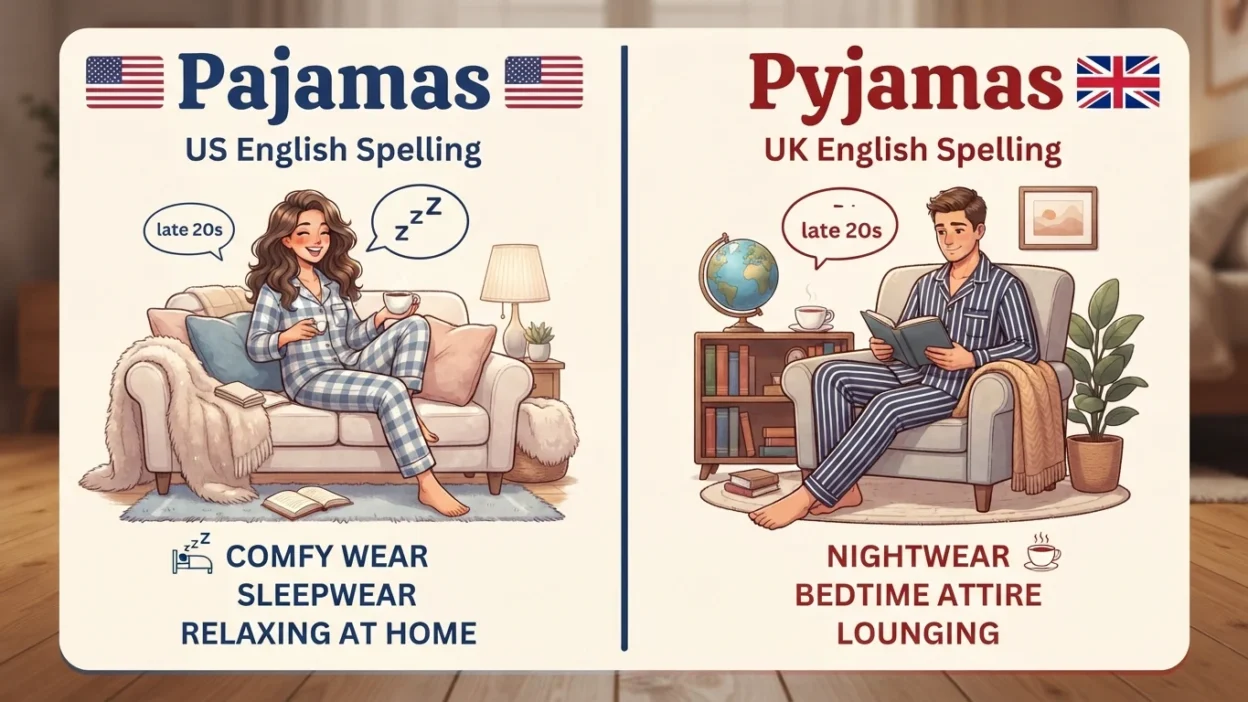 Pajamas vs Pyjamas