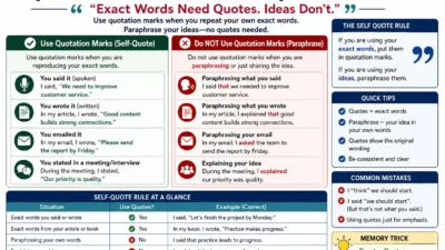 Quotation Marks Self Quote Rule
