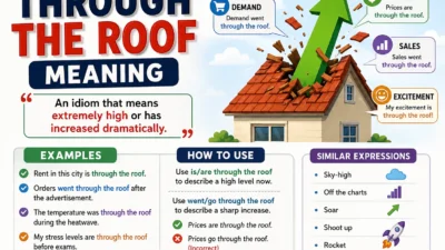 Through the Roof Meaning